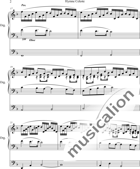 Grey, Charles John: Hymne Celeste - Orgel>mPed:2