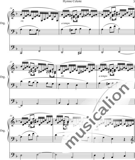 Grey, Charles John: Hymne Celeste - Orgel>mPed:3
