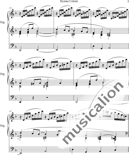 Grey, Charles John: Hymne Celeste - Orgel>mPed:5