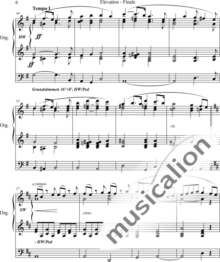 Grey, Charles John: Elevation _Finale - Orgel>mPed:6