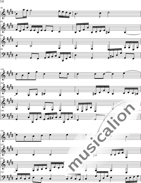Weidner, Herb: Verlassene Zimmer - Violine+Klavier:14