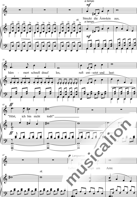 Hecker, Hartmut: Das scheintodte Kind - Solo>X+Klavier:4