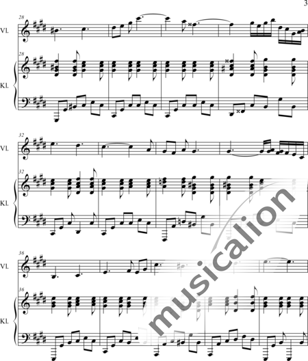 Weidner, Herb: Morgenstunde - Violine+Klavier:3