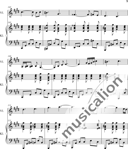 Weidner, Herb: Morgenstunde - Violine+Klavier:9