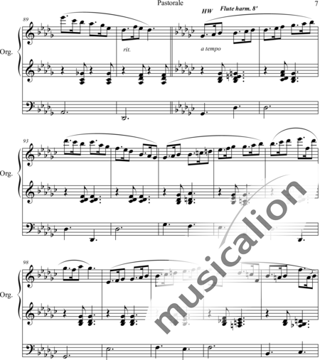 Grey, Charles John: Pastorale - Orgel>mPed:7