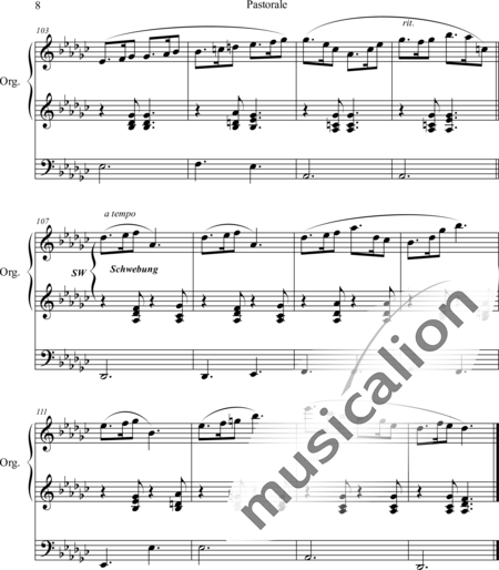Grey, Charles John: Pastorale - Orgel>mPed:8