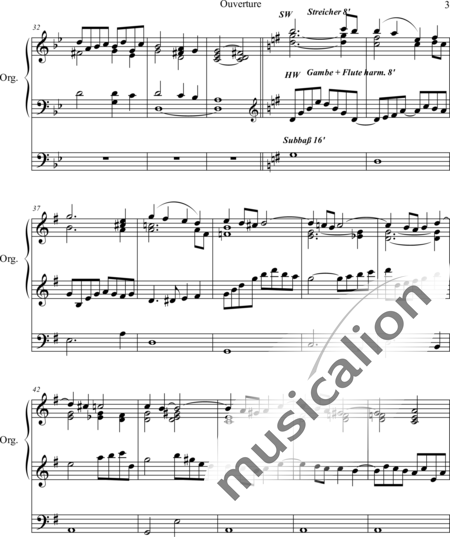 Grey, Charles John: Ouverture - Orgel>mPed:3