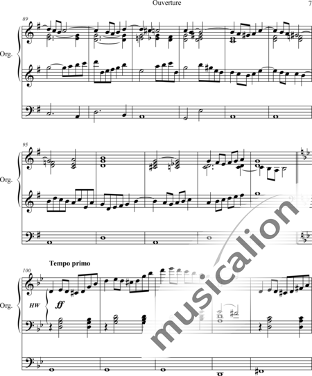 Grey, Charles John: Ouverture - Orgel>mPed:7