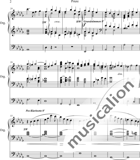Grey, Charles John: Priere - Orgel>mPed:2