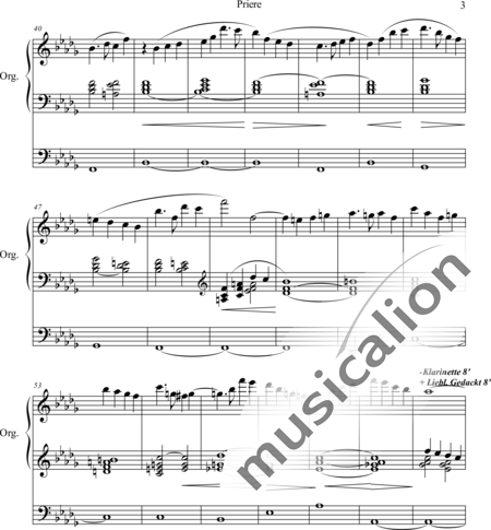 Grey, Charles John: Priere - Orgel>mPed:3