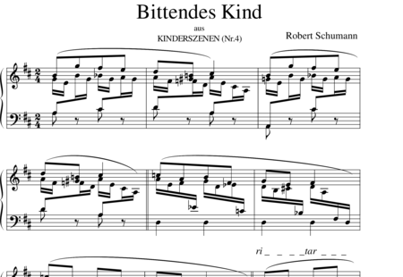 Schumann, Robert: Niño pidiendo - Piano:0