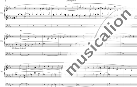 Vincent, Charles: Contemplation für Orgel - Orgel>mPed:1