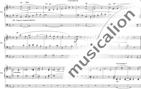 Vincent, Charles: Contemplation für Orgel - Orgel>mPed:2
