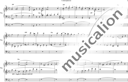 Vincent, Charles: Contemplation für Orgel - Orgel>mPed:4