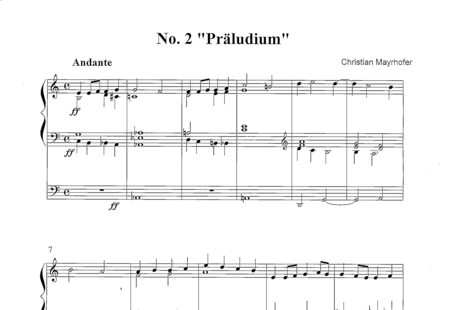 Mayrhofer, Christian: Nr. 2 Präludium - Orgel>mPed:0