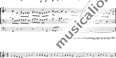 Merkel, Gustav: Lobt Gott, den Herrn der Herrlichkeit, Choralbearbeitung in F - Orgel>mPed:1