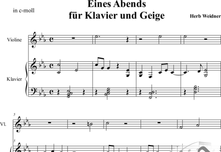 Weidner, Herb: One Night - Violín+Piano:0