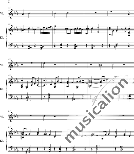 Weidner, Herb: One Night - Violín+Piano:2