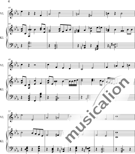 Weidner, Herb: One Night - Violín+Piano:4