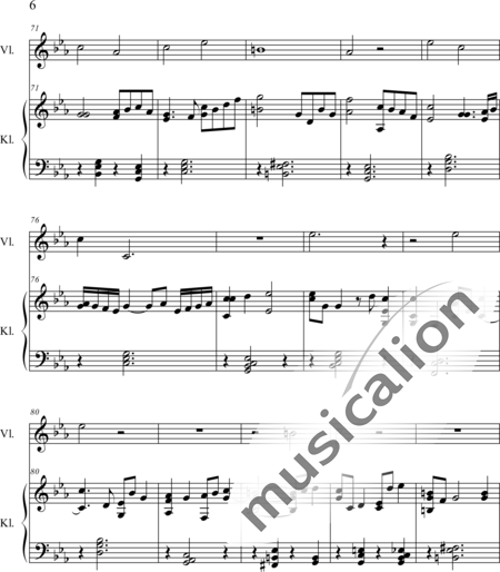 Weidner, Herb: One Night - Violín+Piano:6