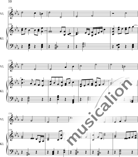 Weidner, Herb: One Night - Violín+Piano:10