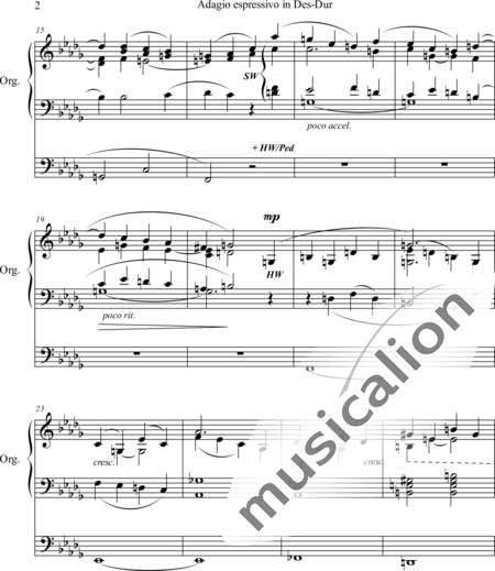 Goodhart, Arthur Murray: Slowly Expressive D Flat Major - Órgano>cPed:2