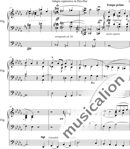Goodhart, Arthur Murray: Slowly Expressive D Flat Major - Órgano>cPed:3