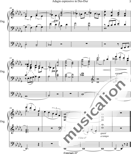 Goodhart, Arthur Murray: Slowly Expressive D Flat Major - Órgano>cPed:5