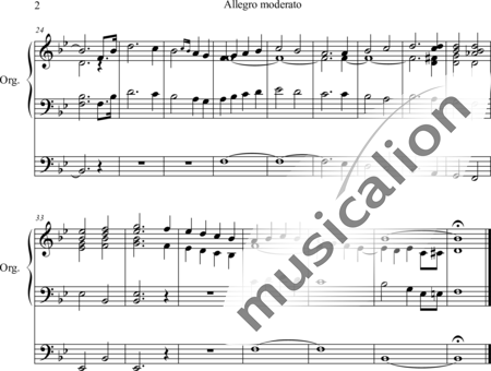Hartmann, Hugo: Allegro Moderato B-Dur - Orgel>mPed:2
