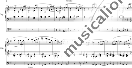 Collin, Charles-Augustin: Melodie - Orgel>mPed:1