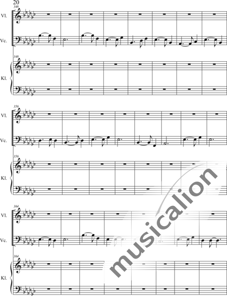Weidner, Herb: For no Tears - Violín+Pno+Vc:20
