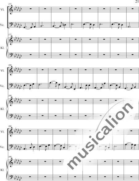Weidner, Herb: For no Tears - Violín+Pno+Vc:21