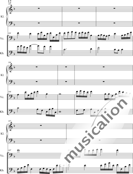 Weidner, Herb: A Piece in Green - Piano+[Vc+Cb]:12