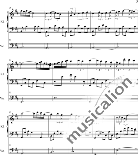 Weidner, Herb: Night &amp; Piano - Violoncello+Klavier:3