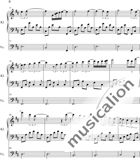Weidner, Herb: Night &amp; Piano - Violoncello+Klavier:6