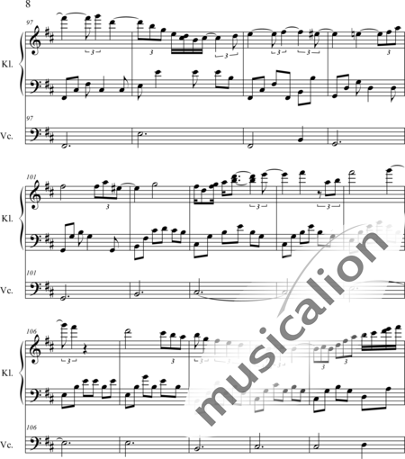 Weidner, Herb: Night &amp; Piano - Violoncello+Klavier:8