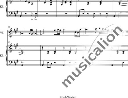 Weidner, Herb: Valse macabre - Violine+Klavier:1