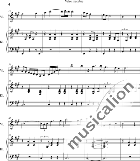 Weidner, Herb: Valse macabre - Violine+Klavier:4