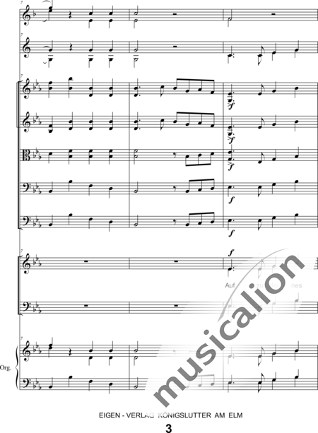 Schönfelder, F. E.: Whitsun Cantata First Movement - Coro>SATB+Clar2+Trp2+Org+[Vl2+Vla+Vc+Cb]:3