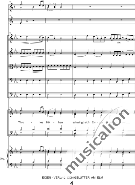 Schönfelder, F. E.: Whitsun Cantata First Movement - Coro>SATB+Clar2+Trp2+Org+[Vl2+Vla+Vc+Cb]:4