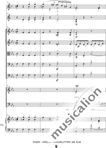 Schönfelder, F. E.: Whitsun Cantata First Movement - Coro>SATB+Clar2+Trp2+Org+[Vl2+Vla+Vc+Cb]:9