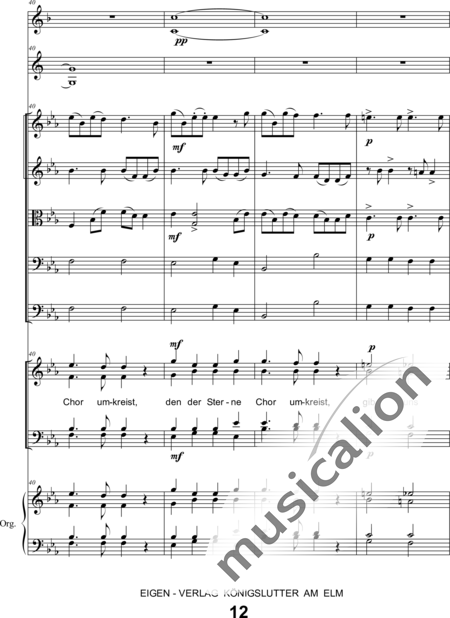 Schönfelder, F. E.: Whitsun Cantata First Movement - Coro>SATB+Clar2+Trp2+Org+[Vl2+Vla+Vc+Cb]:12