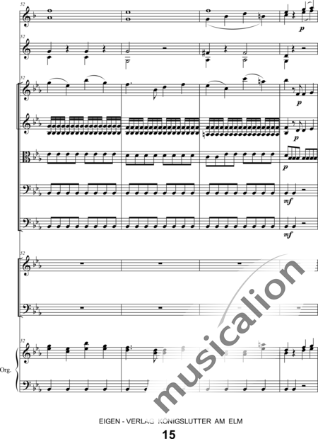 Schönfelder, F. E.: Whitsun Cantata First Movement - Coro>SATB+Clar2+Trp2+Org+[Vl2+Vla+Vc+Cb]:15