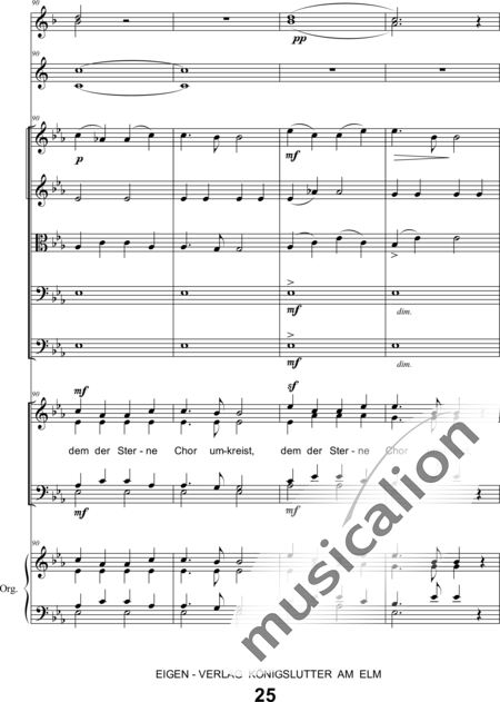 Schönfelder, F. E.: Whitsun Cantata First Movement - Coro>SATB+Clar2+Trp2+Org+[Vl2+Vla+Vc+Cb]:25