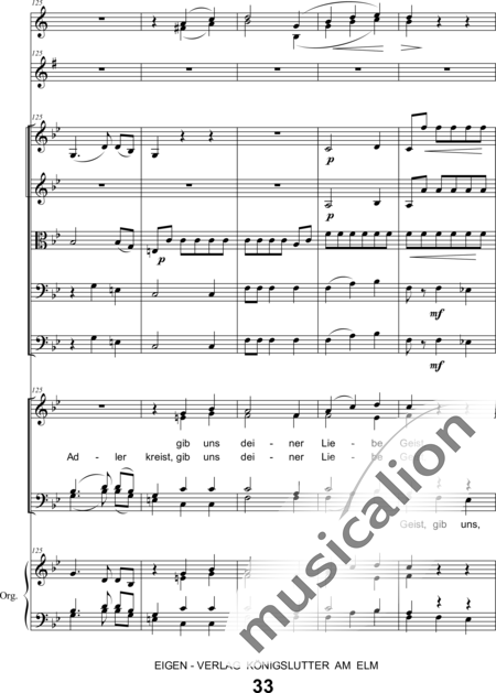 Schönfelder, F. E.: Whitsun Cantata First Movement - Coro>SATB+Clar2+Trp2+Org+[Vl2+Vla+Vc+Cb]:33