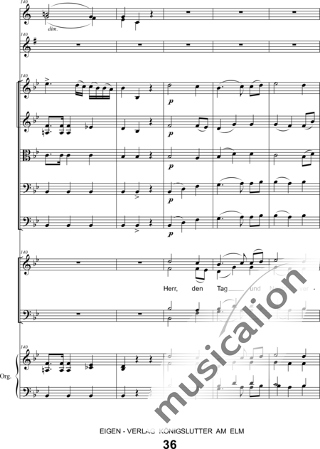 Schönfelder, F. E.: Whitsun Cantata First Movement - Coro>SATB+Clar2+Trp2+Org+[Vl2+Vla+Vc+Cb]:36