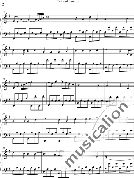 Weidner, Herb: Summer Fields - Piano:2