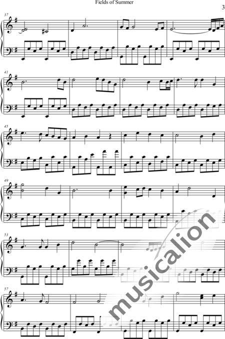 Weidner, Herb: Summer Fields - Piano:3