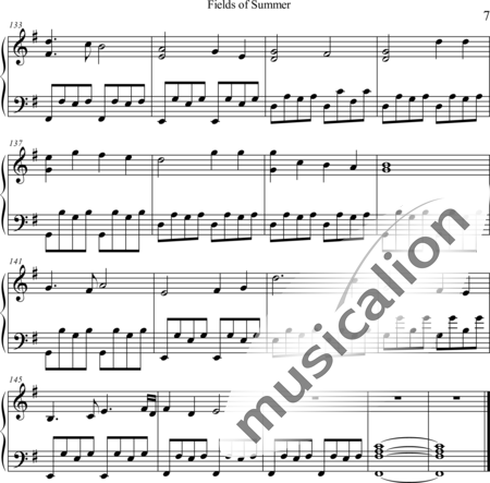 Weidner, Herb: Summer Fields - Piano:7