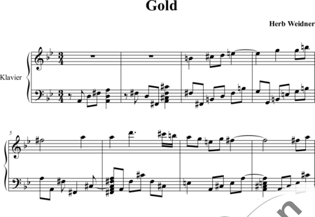 Weidner, Herb: Gold - Klavier:0
